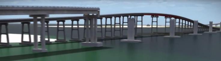 New Bonner Bridge - under construction